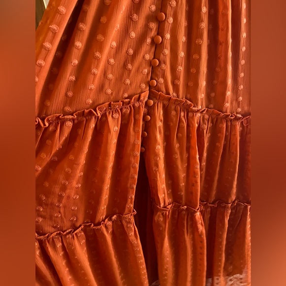 Anthropologie Ruched Tiered Dress - Picture 5 of 10